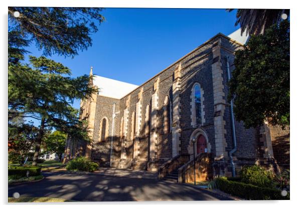 Toowoomba Anglican Cathedral of St Luke Acrylic by Antonio Ribeiro