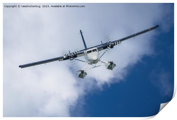 Cloud-Soaring Seaplane Print by rawshutterbug 