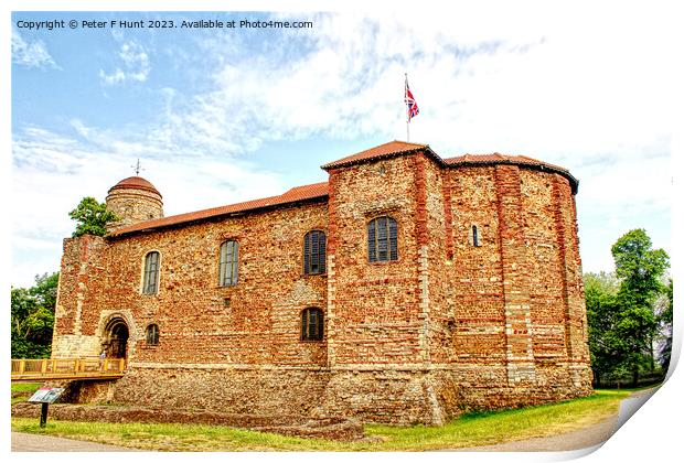 Colchester Castle Print by Peter F Hunt