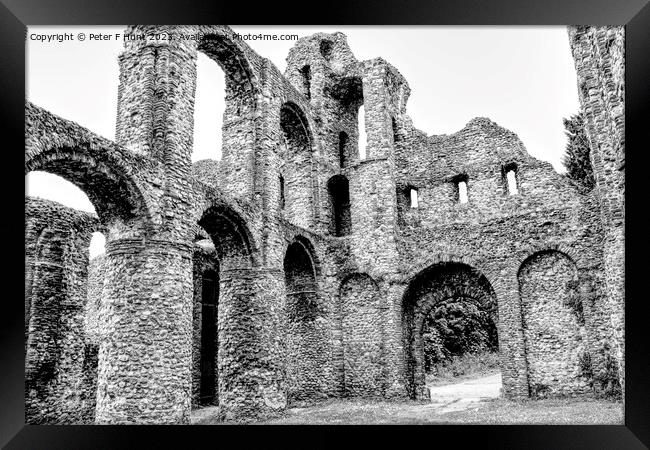 St Botolph's Priory Colchester Framed Print by Peter F Hunt