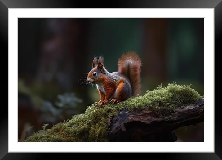 The Red Squirrel (Sciurus vulgaris)   Framed Mounted Print by Picture Wizard