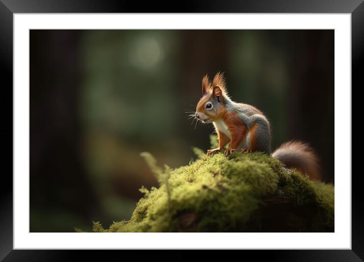 The Red Squirrel (Sciurus vulgaris)  Framed Mounted Print by Picture Wizard