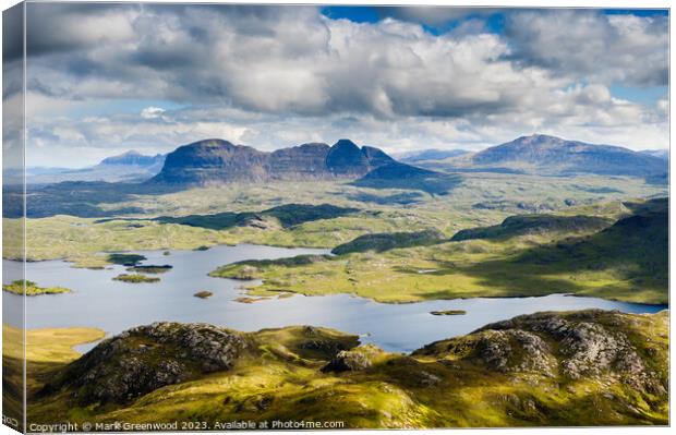 Suilven: A Highland Masterpiece Canvas Print by Mark Greenwood
