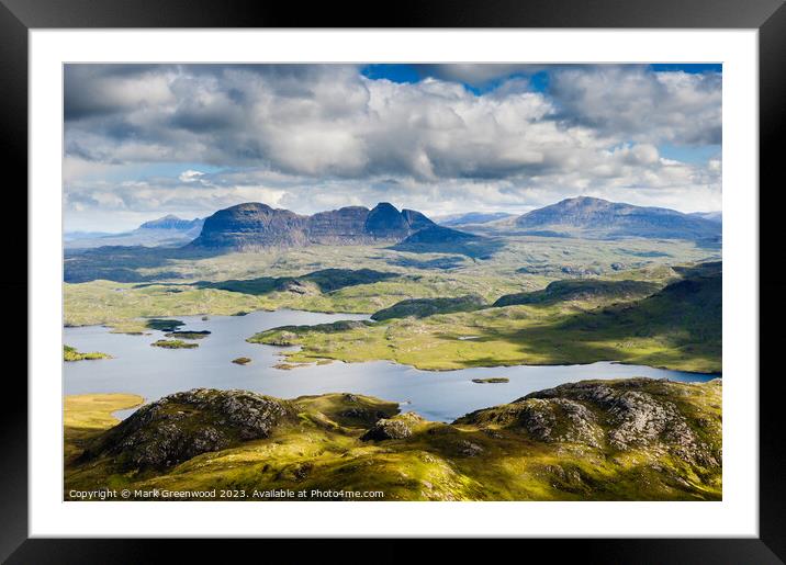 Suilven: A Highland Masterpiece Framed Mounted Print by Mark Greenwood
