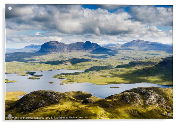 Suilven: A Highland Masterpiece Acrylic by Mark Greenwood