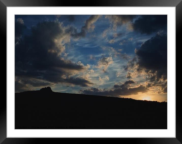 Haytor sunset clouds Framed Mounted Print by Charles Powell