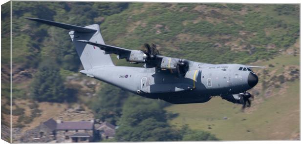 An RAF Atlas A400M low level Canvas Print by Rory Trappe