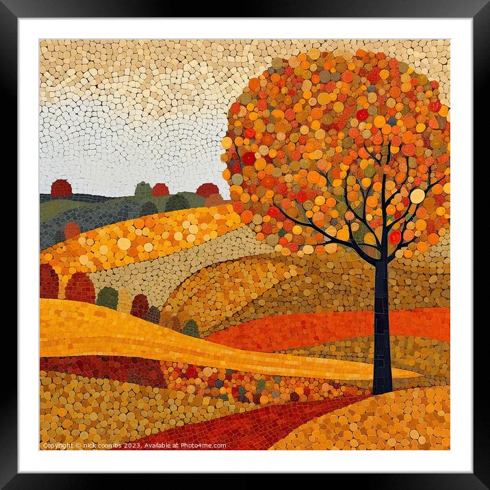 Golden Autumn Framed Mounted Print by nick coombs