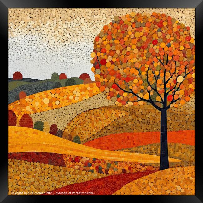 Golden Autumn Framed Print by nick coombs