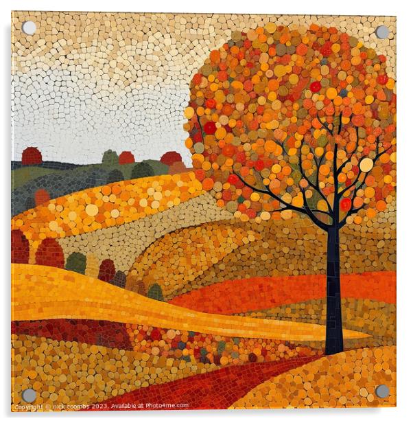 Golden Autumn Acrylic by nick coombs