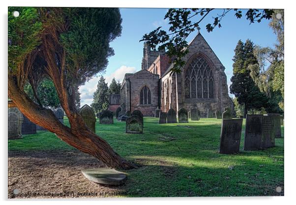 St Chad's Church, Lichfield Acrylic by Ann Garrett