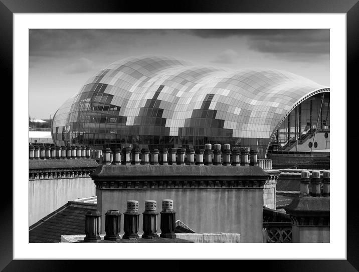 Chimneys and The Sage Gateshead Framed Mounted Print by Will Ireland Photography