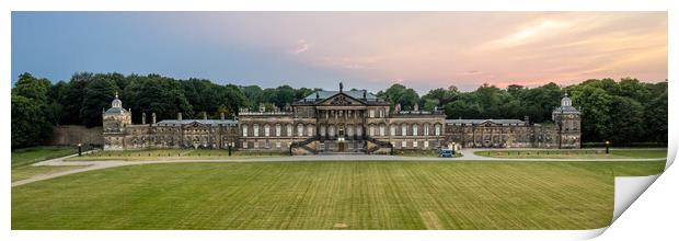 Wentworth Woodhouse Panorama Print by Apollo Aerial Photography