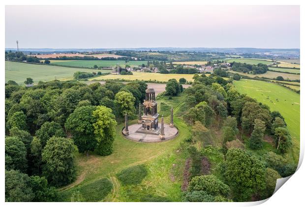 The Rockingham Mausoleum Print by Apollo Aerial Photography