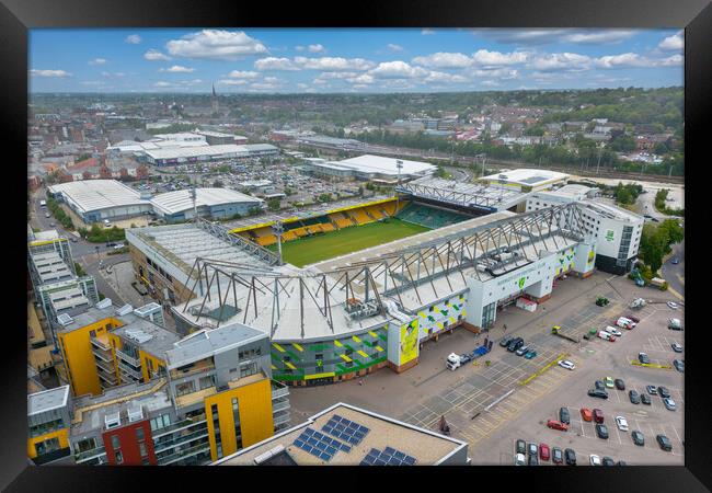 Carrow Road Norwich City Framed Print by Apollo Aerial Photography
