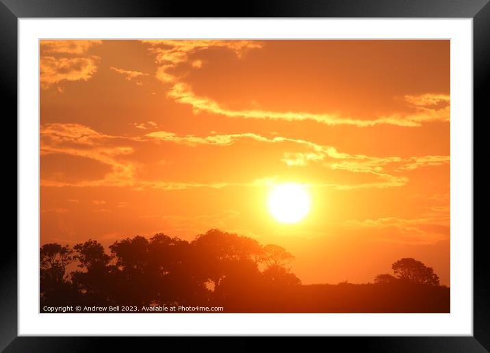 Golden Hour Glory Framed Mounted Print by Andrew Bell