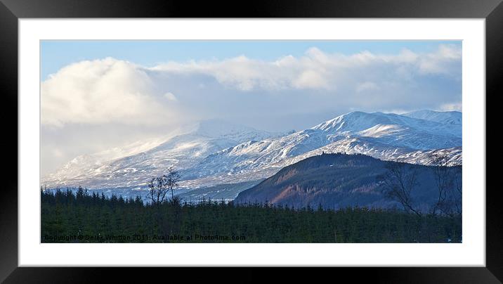 View to Ben Lawers Framed Mounted Print by Derek Whitton