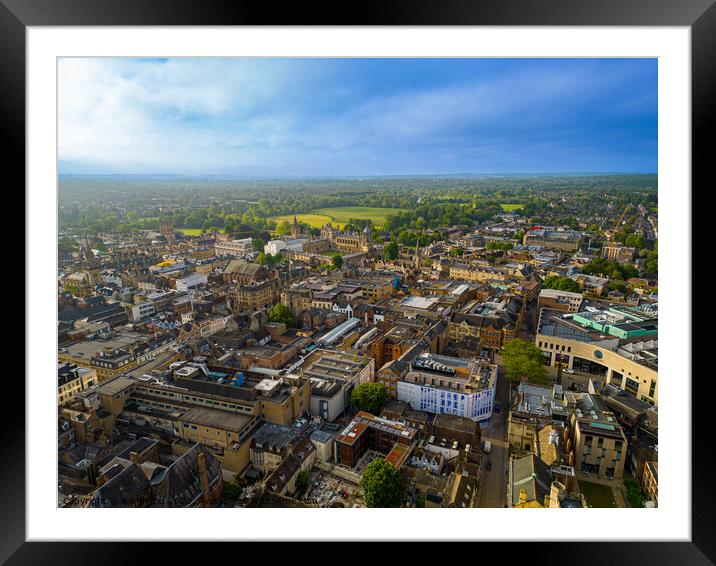 Oxford City Spires Framed Mounted Print by Karim Zid