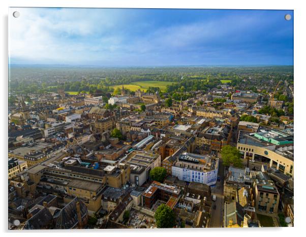 Oxford City Spires Acrylic by Karim Zid