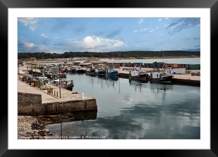 Scenic View of Burghead Harbour Framed Mounted Print by Tom McPherson