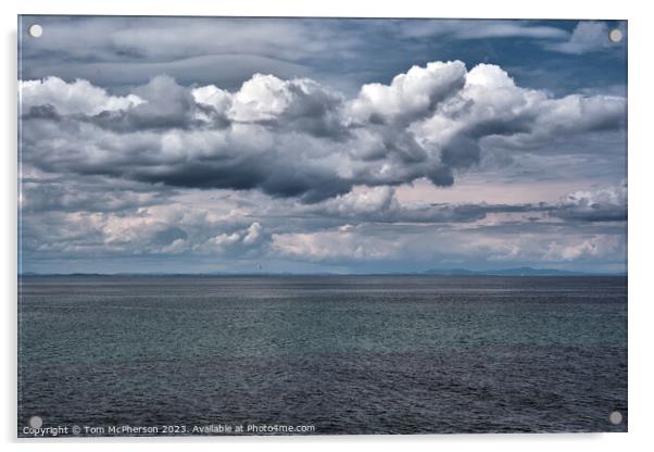 Minimalist Moray Firth Seascape Acrylic by Tom McPherson