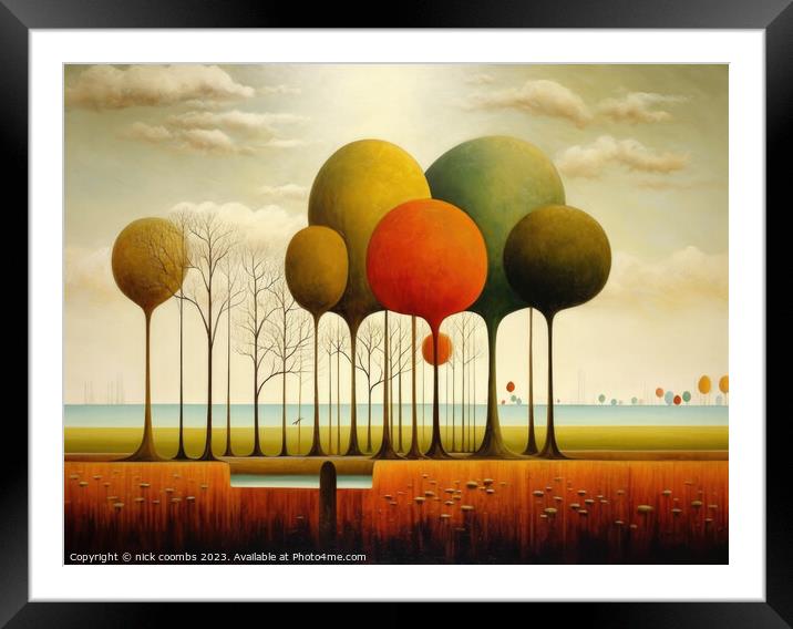 Autumnal Glow Framed Mounted Print by nick coombs