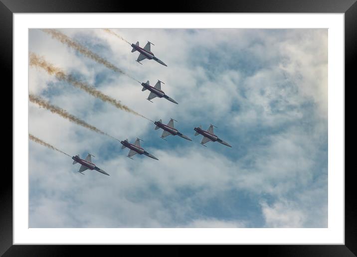 Swiss Air Force - Patroille Suissse 03 Framed Mounted Print by Glen Allen