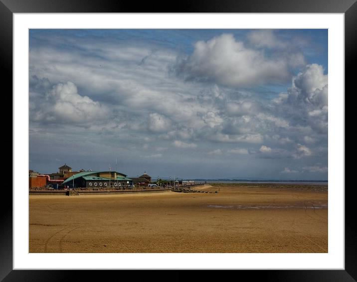St Annes Beach Framed Mounted Print by Victor Burnside