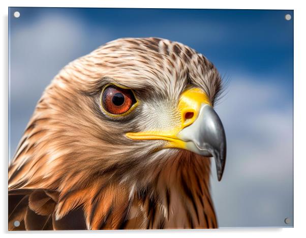 The Red Kite Acrylic by Steve Smith