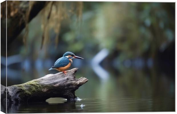 The King Fisher Canvas Print by Picture Wizard