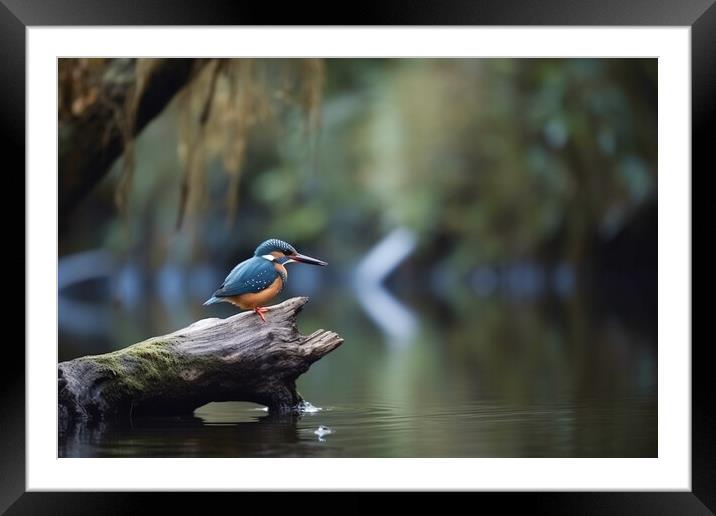 The King Fisher Framed Mounted Print by Picture Wizard