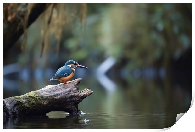 The King Fisher Print by Picture Wizard