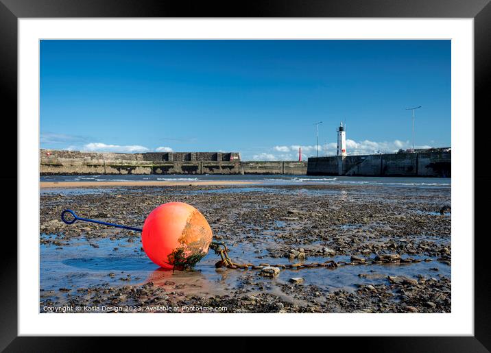 Low Tide in Anstruther Harbour Framed Mounted Print by Kasia Design