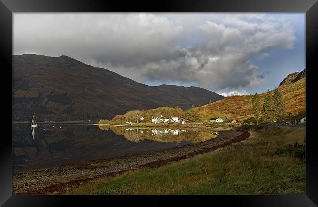 On the shore of Loch Duich Framed Print by Gary Eason