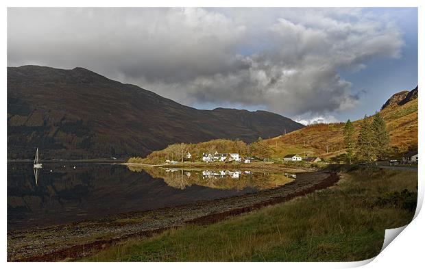 On the shore of Loch Duich Print by Gary Eason