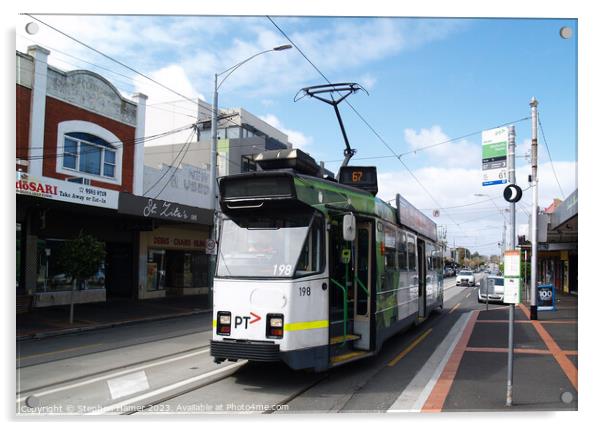 Melbourne Tram Acrylic by Stephen Hamer
