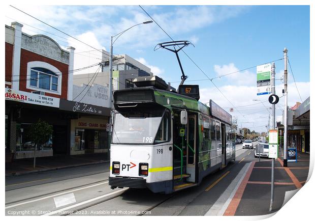 Melbourne Tram Print by Stephen Hamer