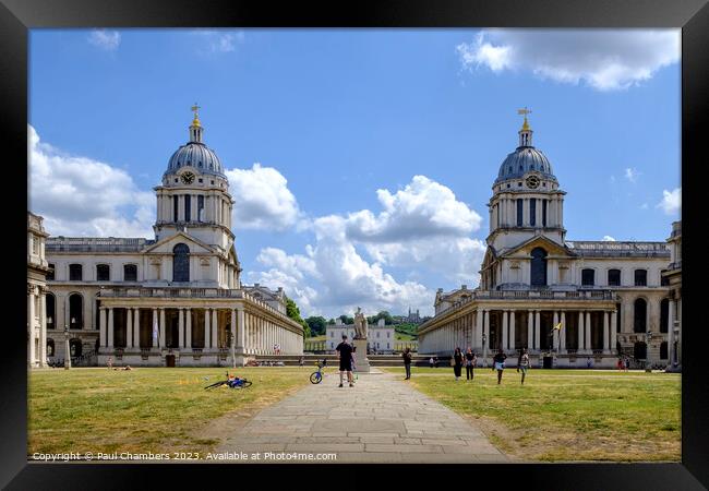Iconic Greenwich: The Royal Hospital Framed Print by Paul Chambers