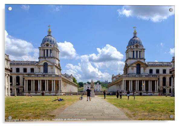 Iconic Greenwich: The Royal Hospital Acrylic by Paul Chambers