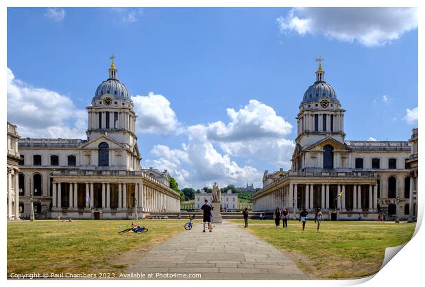 Iconic Greenwich: The Royal Hospital Print by Paul Chambers