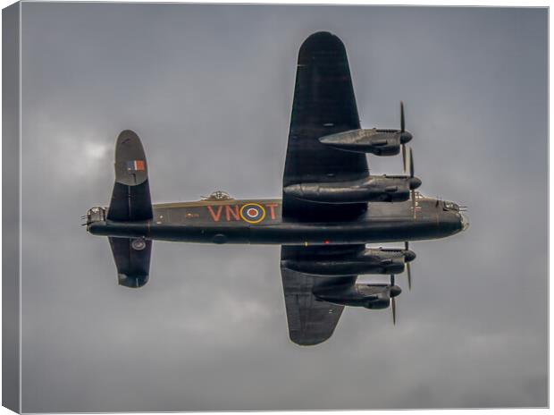 Lancaster Bomber Roar Canvas Print by Jonny Gios