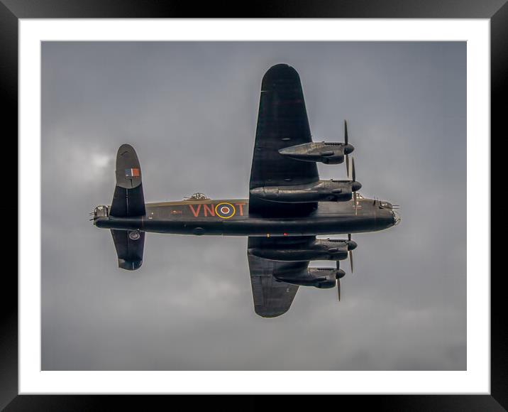 Lancaster Bomber Roar Framed Mounted Print by Jonny Gios