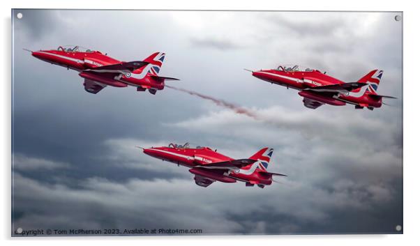 Dance of the Red Devils Acrylic by Tom McPherson
