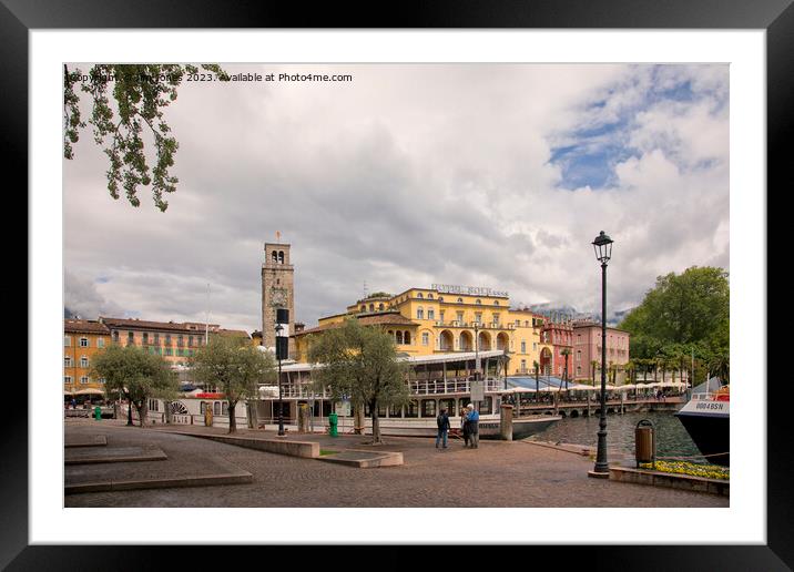 Riva del Garda Framed Mounted Print by Jim Jones