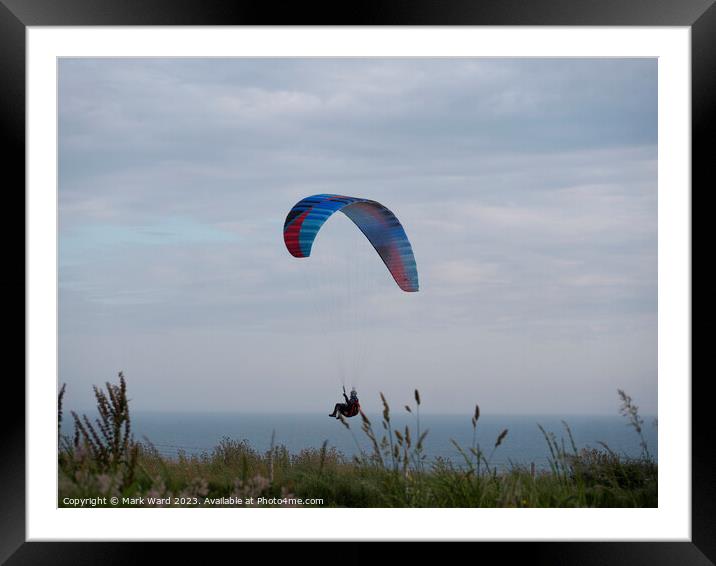 Kite Flying for the Foolhardy. Framed Mounted Print by Mark Ward