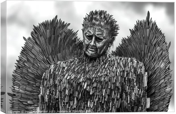 The Knife Angel - National Monument Against Violence & Aggression Canvas Print by David Macdiarmid