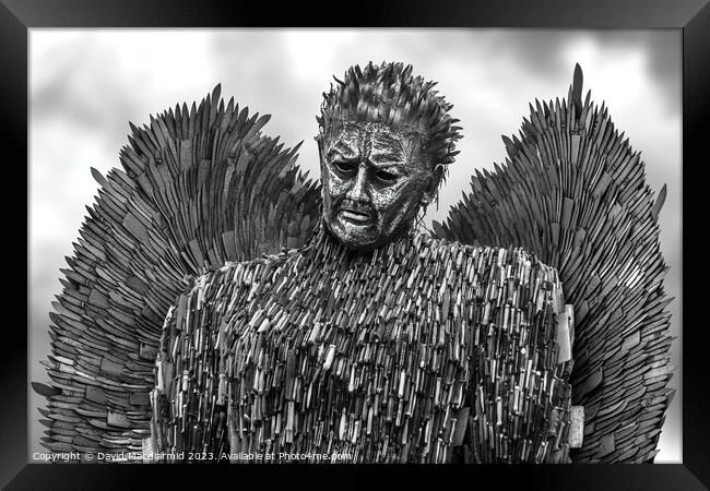 The Knife Angel - National Monument Against Violence & Aggression Framed Print by David Macdiarmid