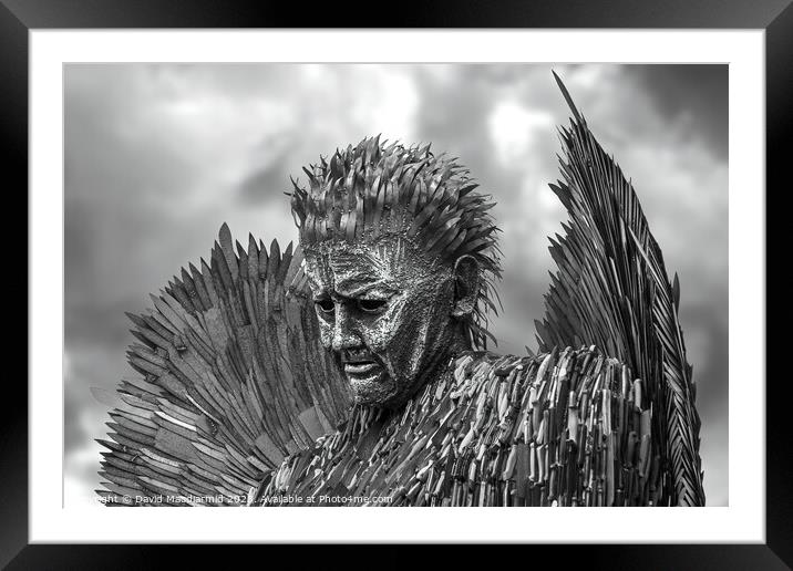 The Knife Angel - National Monument Against Violen Framed Mounted Print by David Macdiarmid