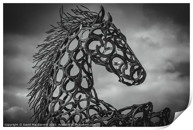 Horse Sculpture Print by David Macdiarmid