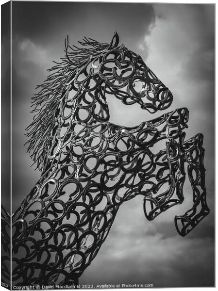 Horse Sculpture Canvas Print by David Macdiarmid